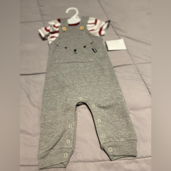 DKNY Infant Overall and Onesie 0-3 months - Picture 2 of 6